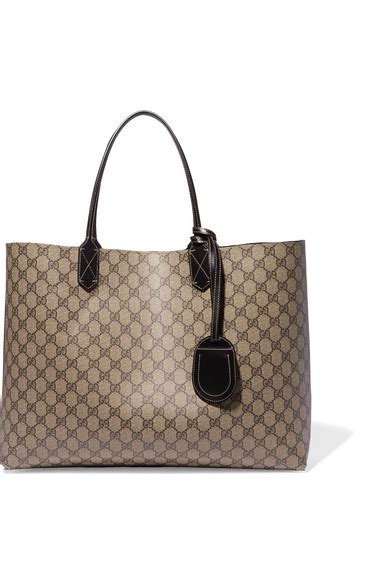 gucci turnaround reversible leather tote|Gucci tote with zipper.